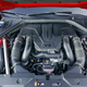 A twin turbo V6 under the hood of a GV70 SUV.